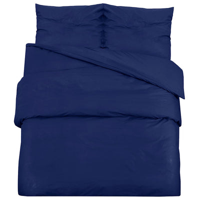 Vidaxx Bettbezug-Set 155 x 220 cm, Mikrofaser, Marineblau
