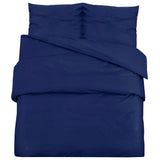 Vidaxl Duvet Overlay Set 200x220 cm Mikrofaser Marine Blau - afbeelding 2