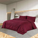 Vidaxx Bettbezug-Set leicht 140x200 cm Mikrofaser Burgunderrot