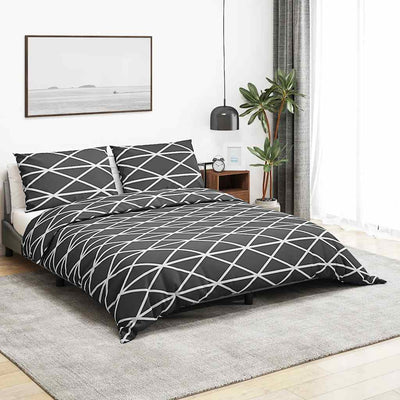 VIDAXL -Duvet -Überraschungs -Set 140x200 cm Baumwollgrau