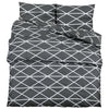 Vidaxl Duvet Crossing Set 200x200 cm Baumwollgrau