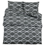 Vidaxl -Duvet -Überraschungs -Set 220x240 cm Baumwollgrau - afbeelding 2