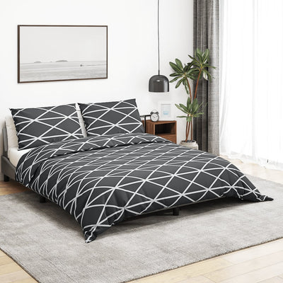 VIDAXL -Duvet -Überraschungs -Set 135x200 cm Baumwollgrau