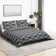 VIDAXL -Duvet -Überraschungs -Set 135x200 cm Baumwollgrau