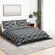 Vidaxl Duvet Crossing Set 200x200 cm Baumwollgrau