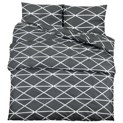 Vidaxl Duvet Overray Set 200x220 cm Baumwollgrau