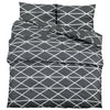 Vidaxl Duvet Crossing Set 225x220 cm Baumwollgrau