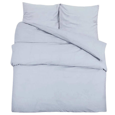 VIDAXL -Duvet -Überraschungs -Set 140x200 cm Baumwollgrau