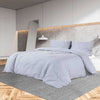 VIDAXL -Duvet -Überraschungs -Set 140x200 cm Baumwollgrau