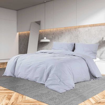 VIDAXL -Duvet -Überraschungs -Set 140x200 cm Baumwollgrau