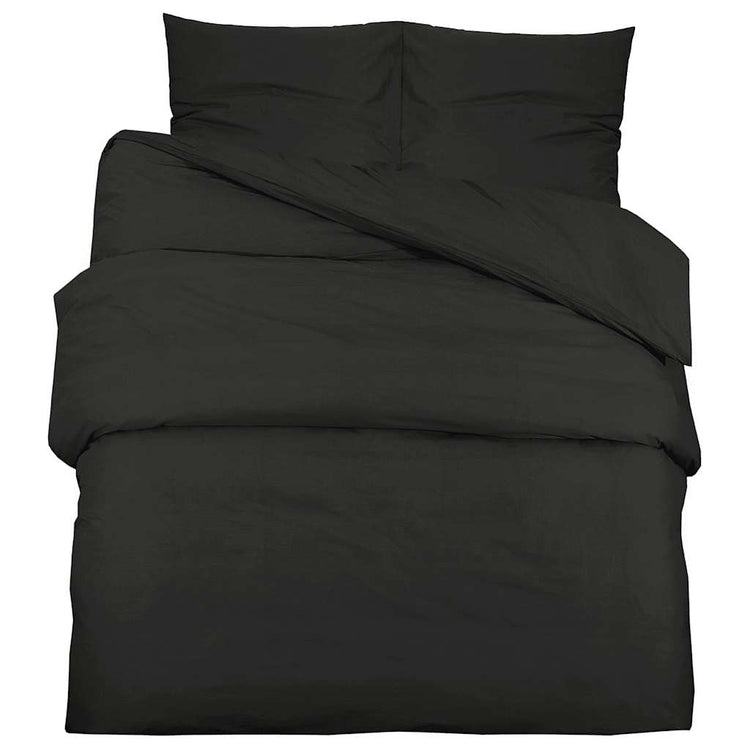 Vidaxl Duvet Overray Set 240x220 cm Baumwollschwarz