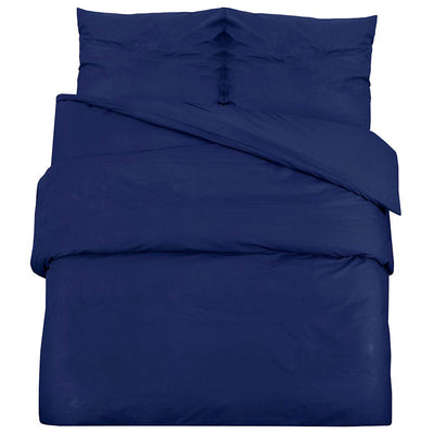 Vidaxx Bettbezug-Set 240x220 cm Baumwolle Marineblau
