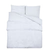 Vidaxl Duvet Overlay Set 240x220 cm Baumwoll weiß