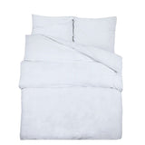 Vidaxl Duvet Overlay Set 240x220 cm Baumwoll weiß - afbeelding 2