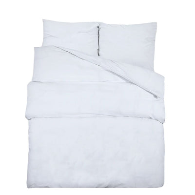 Vidaxl Duvet Overlay Set 240x220 cm Baumwoll weiß