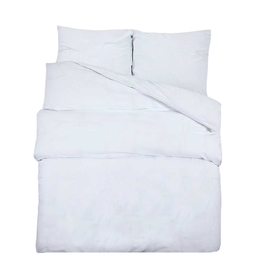 Vidaxl Duvet Crossing Set 260x240 cm Baumwoll weiß