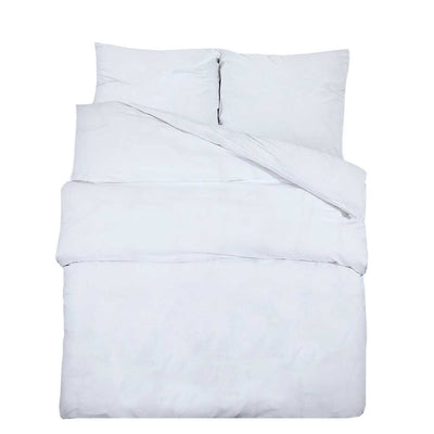 Vidaxl Duvet Crossing Set 260x240 cm Baumwoll weiß