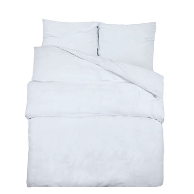 Vidaxl Duvet Crossing Set 135x200 cm Baumwoll weiß