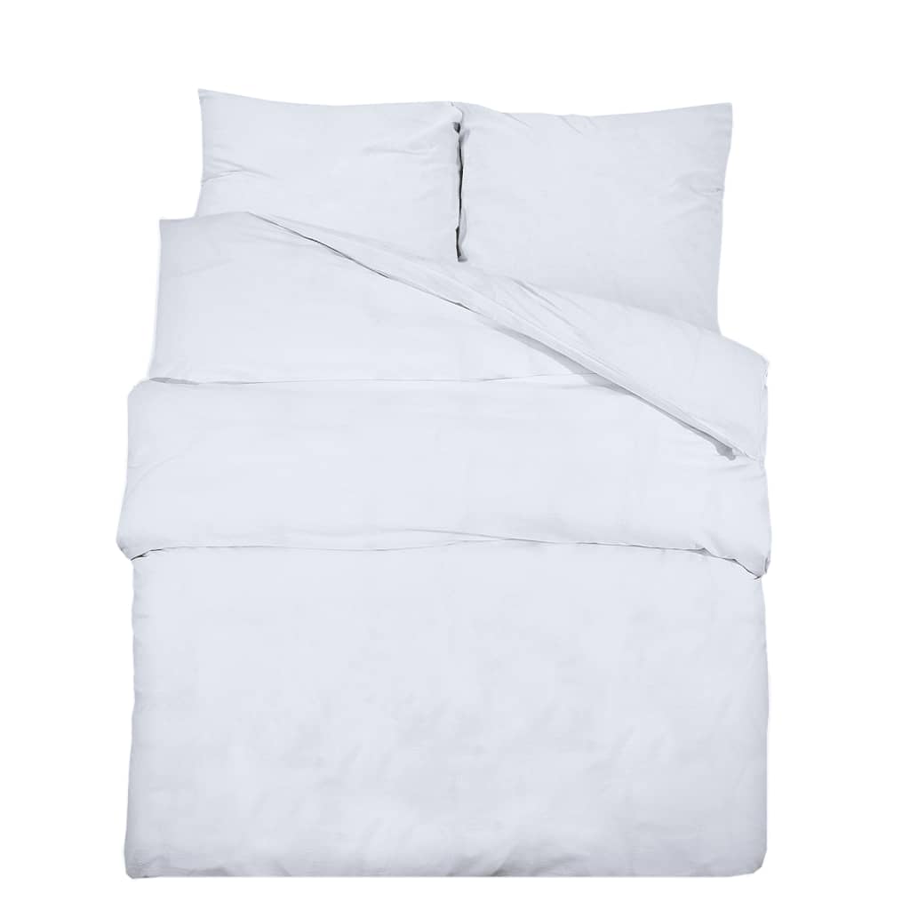 Vidaxl Duvet Crossing Set 135x200 cm Baumwoll weiß