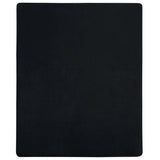 Vidaxl ausgestattete Blätter 2 St Jersey 100x200 cm Baumwolle Schwarz - afbeelding 2