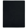 Vidaxl ausgestattete Blätter 2 St Jersey 140x200 cm Baumwollschwarz