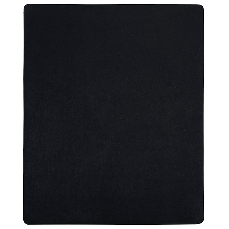 Vidaxl ausgestattete Blätter 2 St Jersey 180x200 cm Baumwollschwarz