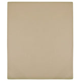 Vidaxl angepasstes Blatt Jersey 90x200 cm Baumwolltaupe - afbeelding 1