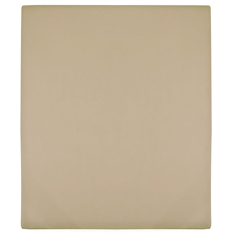Vidaxl angepasstes Blatt Jersey 100x200 cm Baumwolltaupe
