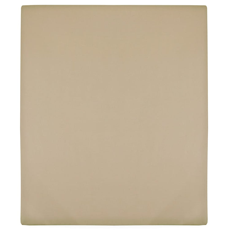 Vidaxl angepasstes Blatt Trikot 180x200 cm Baumwolltaupe