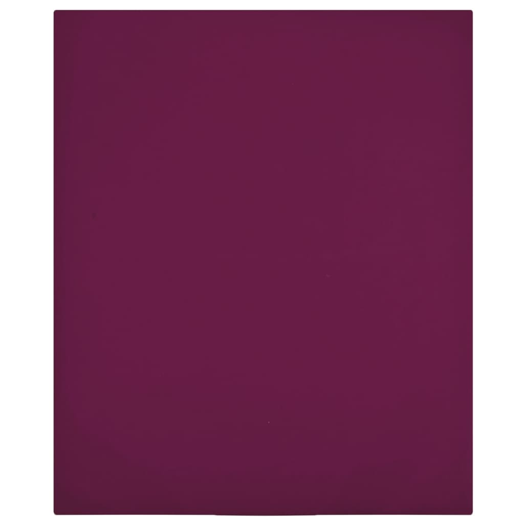 Vidaxl angepasstes Blatt Jersey 100x200 cm Baumwollbordeaux rot