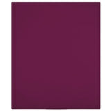 Vidaxl angepasstes Blatt Jersey 100x200 cm Baumwollbordeaux rot - afbeelding 1