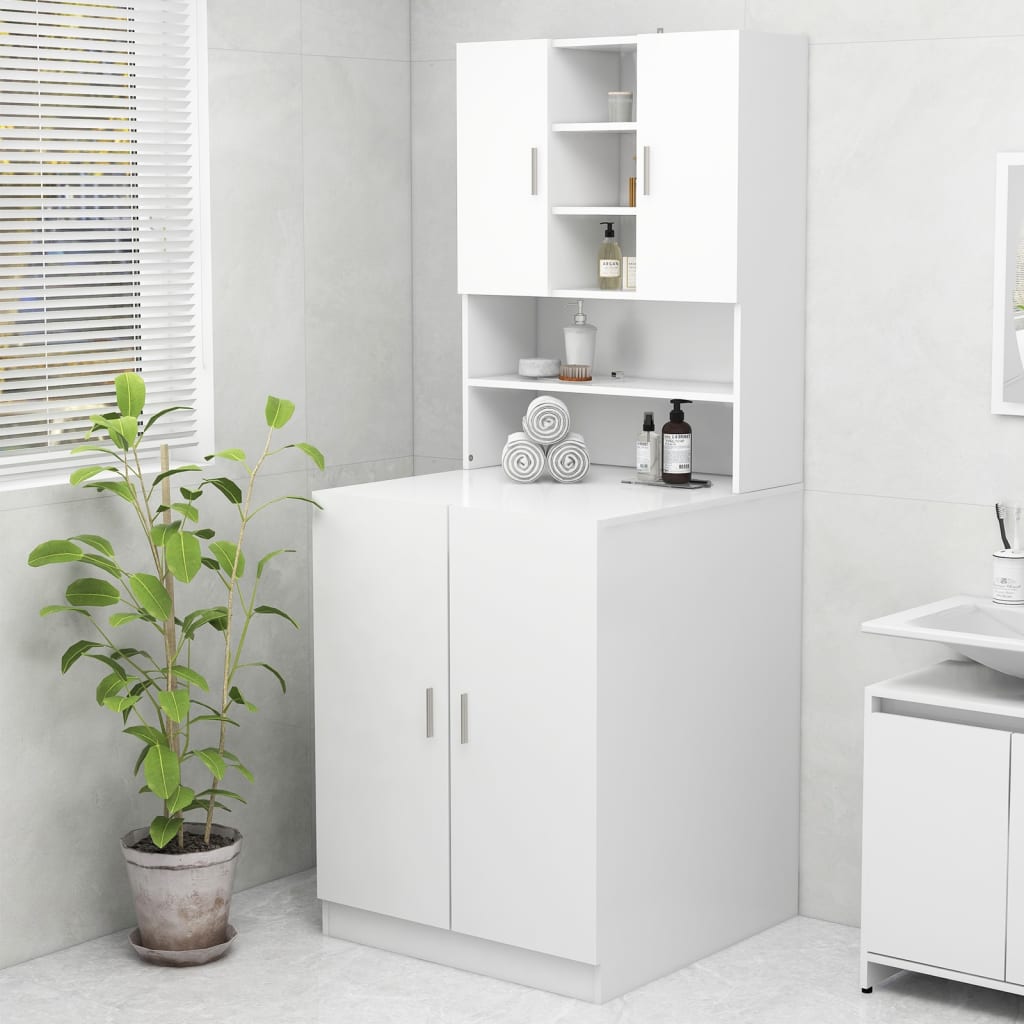 Vidaxl Waschmaschinenschrank weiß