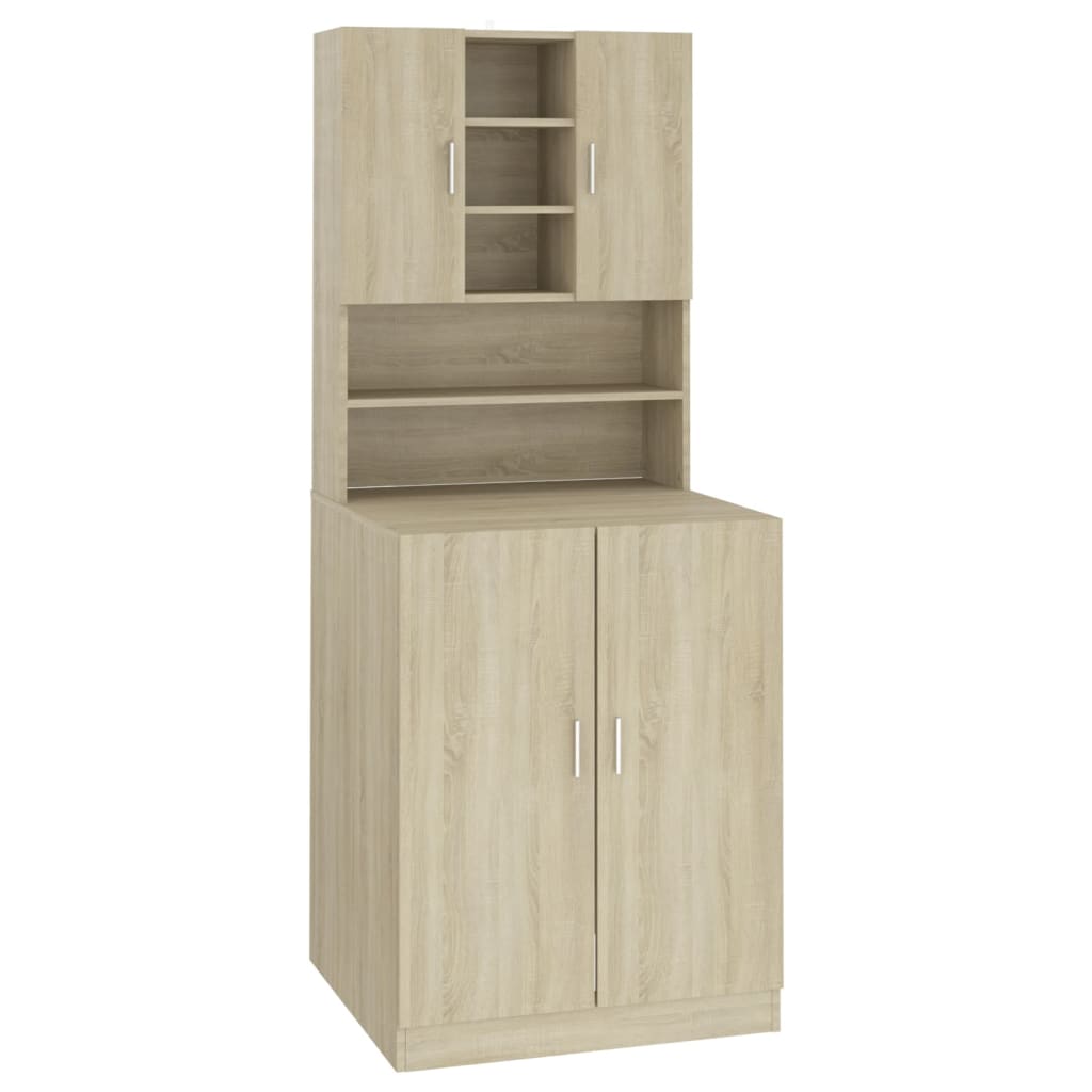 Vidaxl Waschmaschinenschrank Sonoma Oak -gelöscht
