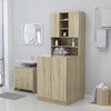 Vidaxl Waschmaschinenschrank Sonoma Oak -gelöscht