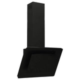 Vidaxl Wandextraktionshaube 60 cm Edelstahl und gehärtetes Glas schwarz - afbeelding 2