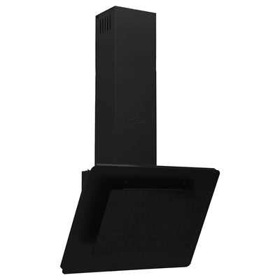 Vidaxl Wandextraktionshaube 60 cm Edelstahl und gehärtetes Glas schwarz