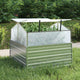 Vidaxl -Pflanzer mit Gewächshaus 100x100x85 cm Silberfarbe