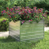 VIDAXL -Pflanzer erhoben 100x100x77 cm verzinktes Stahl Silber