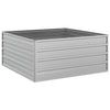 VIDAXL -Pflanzer erhoben 100x100x45 cm verzinktes Stahl Silber
