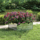 VIDAXL -Pflanzer erhoben 100x100x45 cm verzinktes Stahl Silber