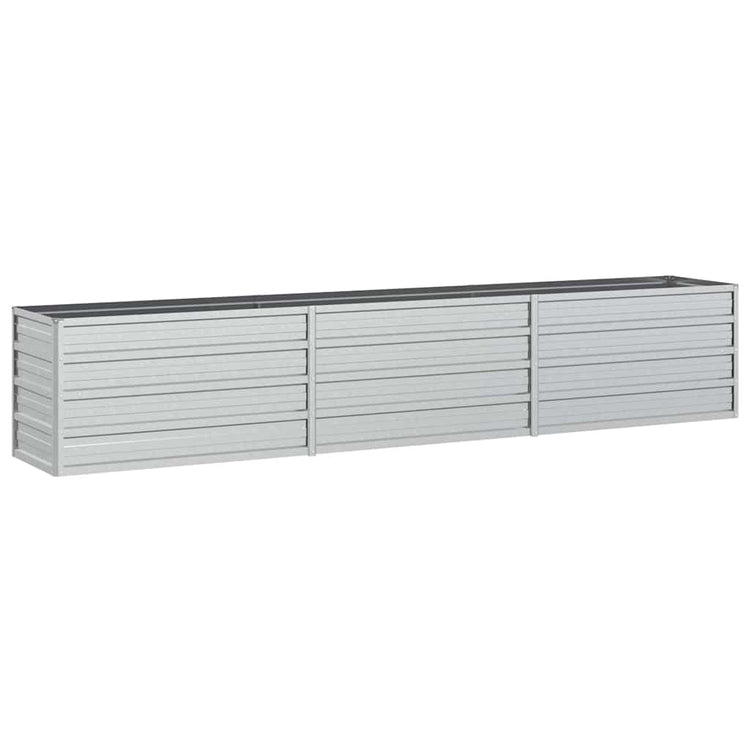 VIDAXL -Pflanzer erhöht 240 x 40 x 45 cm verzinktes Stahl Silber