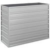 VIDAXL -Pflanzer erhoben 100 x 40 x 77 cm verzinktes Stahl Silber