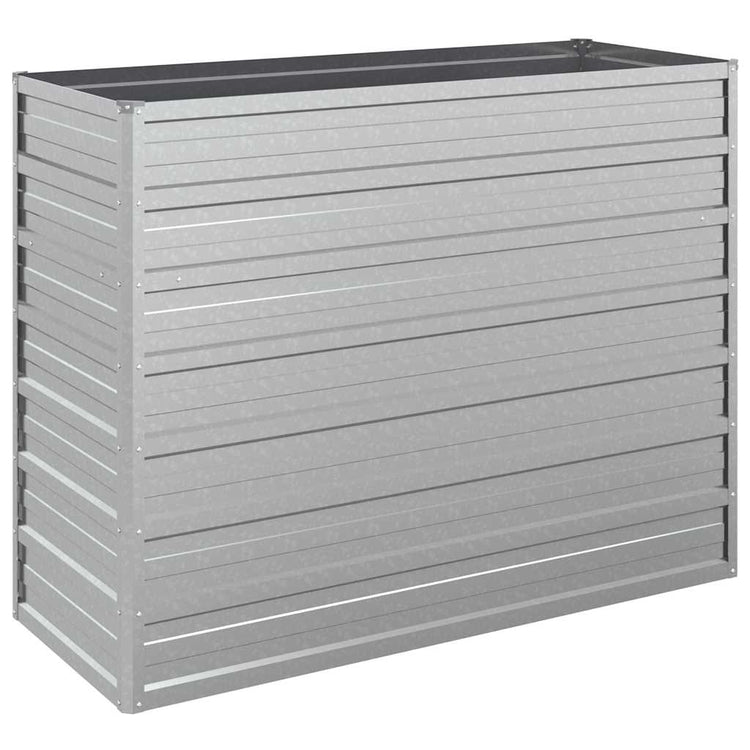 VIDAXL -Pflanzer erhoben 100 x 40 x 77 cm verzinktes Stahl Silber