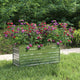 VIDAXL -Pflanzer erhoben 100 x 40 x 45 cm verzinktes Stahl Silber