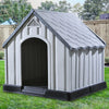 Vidaxl Hundedoft 92x87x91 cm Plastikgrau