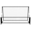 Vidaxl Football Rebounder-Fußballtor 2-in-1 202x104x120 cm Stahl