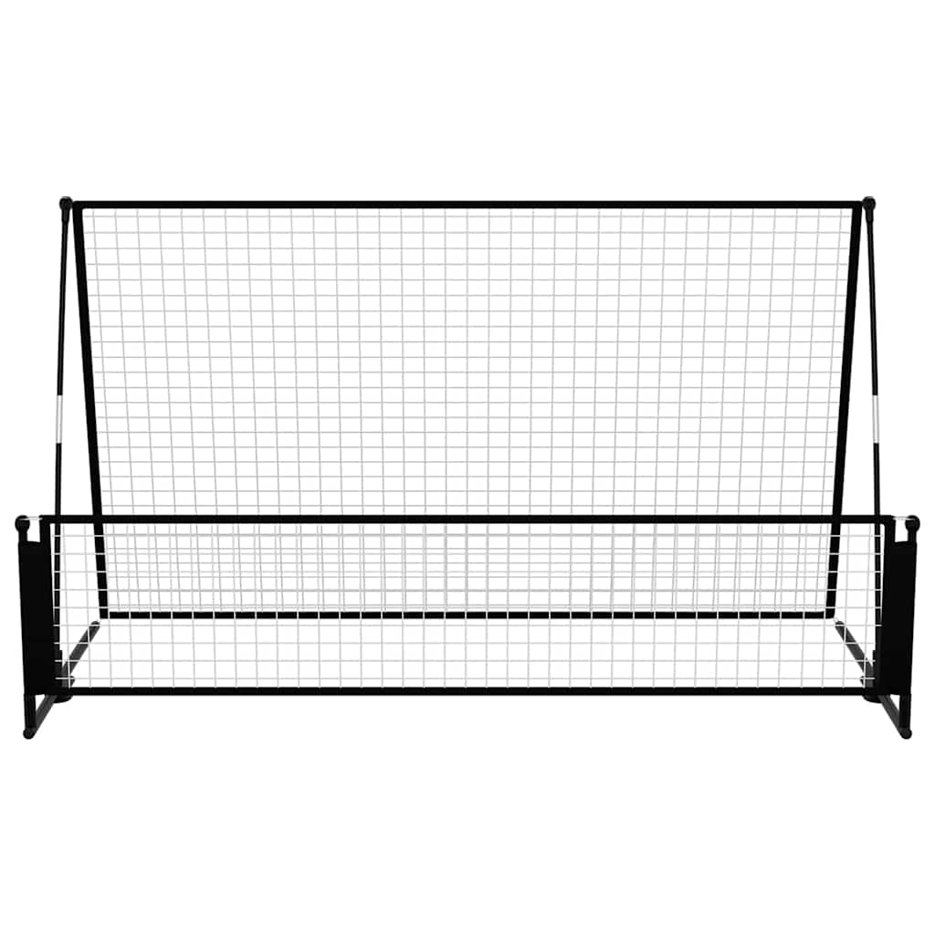 Vidaxl Football Rebounder-Fußballtor 2-in-1 202x104x120 cm Stahl