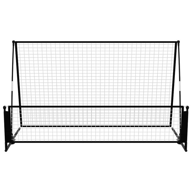 Vidaxl Football Rebounder-Fußballtor 2-in-1 202x104x120 cm Stahl