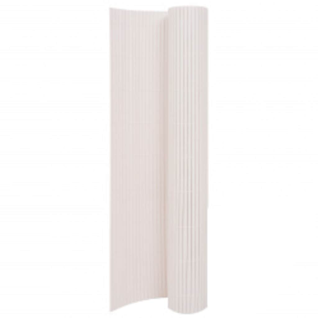 Vidaxx doppelseitiger Gartenzaun 90x400 cm weiß