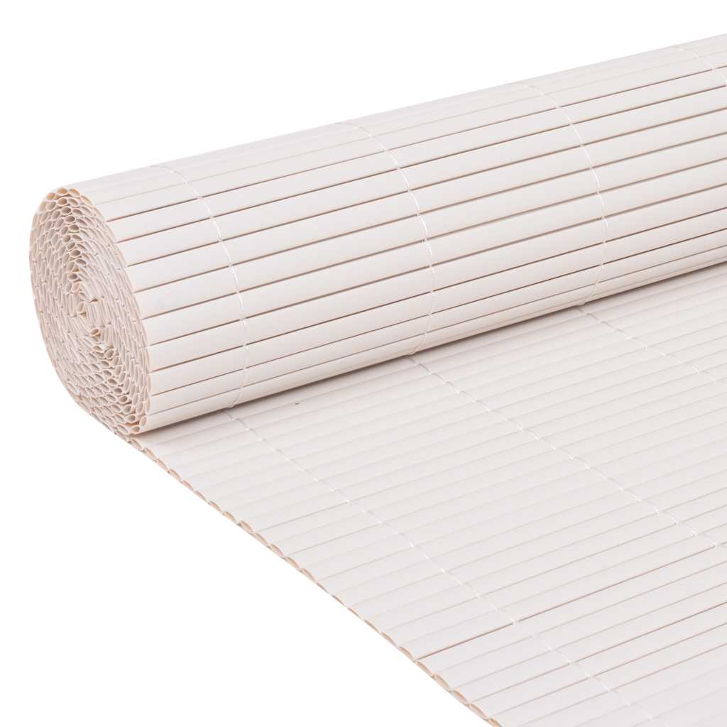 Vidaxx doppelseitiger Gartenzaun 90x400 cm weiß